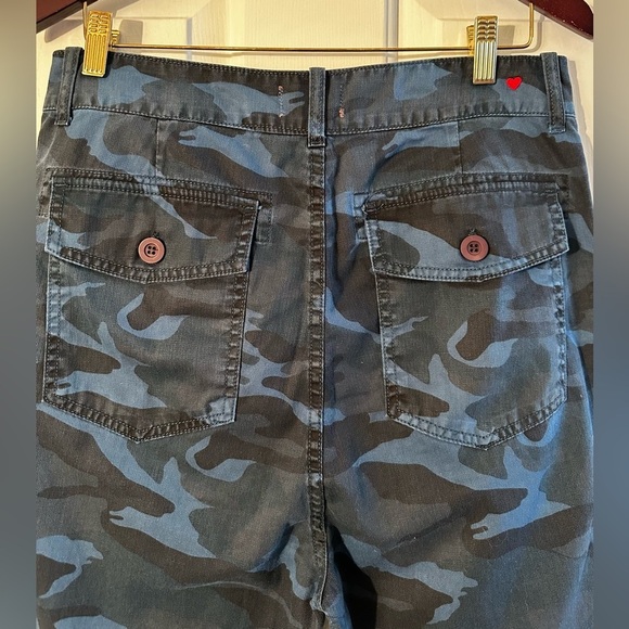 SUNDRY 29 Camo Pocket Pant Mineral Wash Blue MADE USA 🇺🇸 BUTTON FLY Cotton CLEAN - Picture 6 of 13